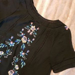 Black Embroidered Tunic
